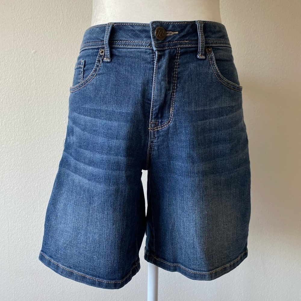 Denim Bermuda Shorts - Picture 1 of 9